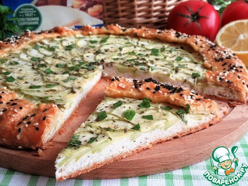 Деревенский пирог с кабачками и рикоттой Деревенский пирог с кабачками и рикоттой