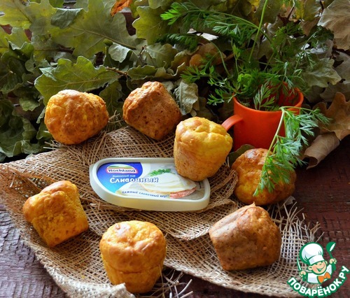 Сырно-морковные кексы