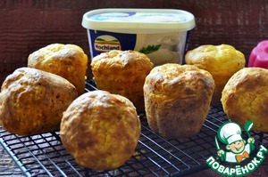 Сырно-морковные кексы