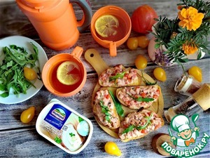 Горячие бутерброды с ветчиной и сыром