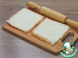 Хлебные рулетики с овощами и сыром