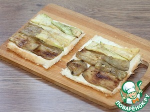 Хлебные рулетики с овощами и сыром