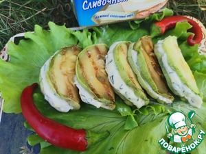 Кабачки-гриль с плавленым сыром