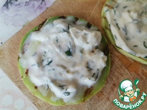 Кабачки-гриль с плавленым сыром