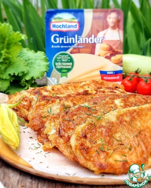 Кабачки в сырном кляре