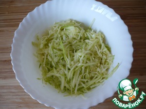 Кабачковая лепешка для школьного перекуса