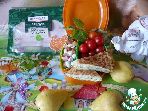 Кабачковая лепешка для школьного перекуса