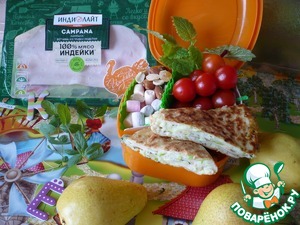 Кабачковая лепешка для школьного перекуса