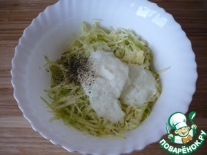 Кабачковая лепешка для школьного перекуса