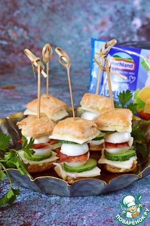 Канапе с перепелиными яйцами Канапе с перепелиными яйцами