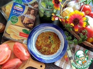 Картофельная запеканка на сковороде