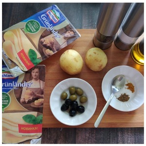 Картофельная запеканка на сковороде