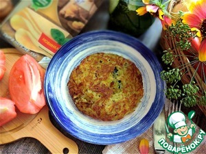 Картофельная запеканка на сковороде