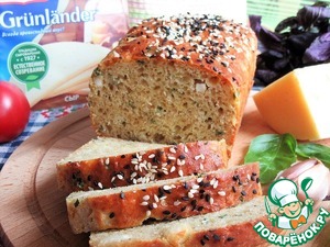 Кекс "Два сыра" с базиликом Кекс "Два сыра" с базиликом