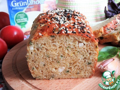 Кекс "Два сыра" с базиликом Кекс "Два сыра" с базиликом