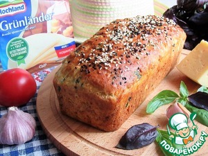 Кекс "Два сыра" с базиликом Кекс "Два сыра" с базиликом