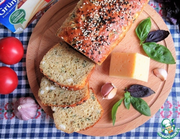 Кекс "Два сыра" с базиликом Кекс "Два сыра" с базиликом