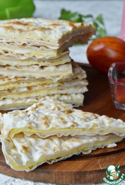 Кесадилья с яйцом и ветчиной из индейки Кесадилья с яйцом и ветчиной из индейки