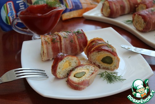 Котлеты из индейки в беконе Котлеты из индейки в беконе