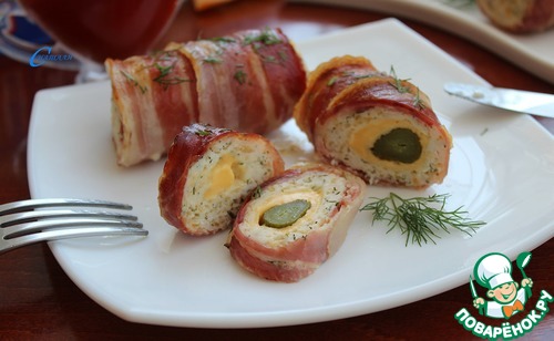 Котлеты из индейки в беконе Котлеты из индейки в беконе