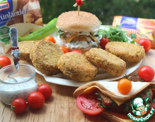 Котлеты из консервированной рыбы с сыром
