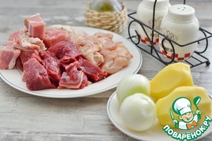 Котлеты мясные с сырой картошкой