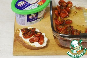 Кростини с запеченными томатами Кростини с запеченными томатами