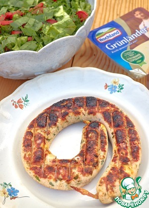 Куриные колбаски с сыром Куриные колбаски с сыром