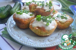 Маффины с огурцом Маффины с огурцом