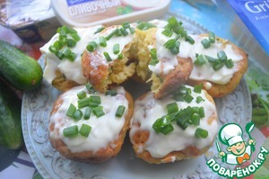 Маффины с огурцом Маффины с огурцом