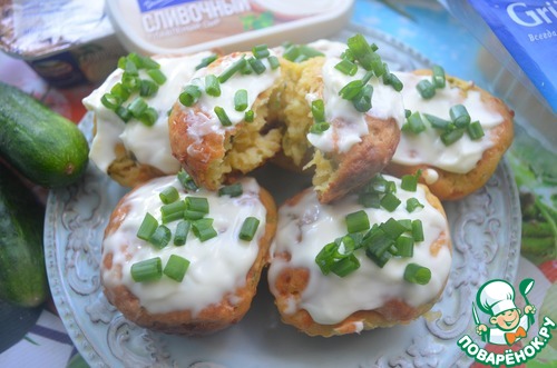 Маффины с огурцом Маффины с огурцом