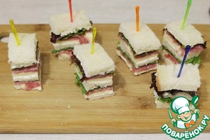 Мини-бутерброды Мини-бутерброды
