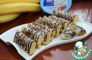 Мини пирожки с бананом Мини пирожки с бананом