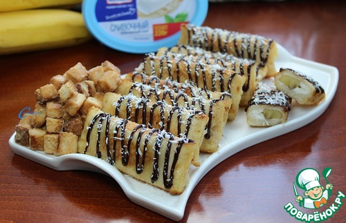 Мини пирожки с бананом Мини пирожки с бананом