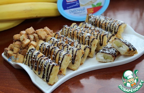 Мини пирожки с бананом Мини пирожки с бананом