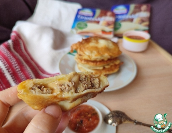 Мясные шайбы в кляре