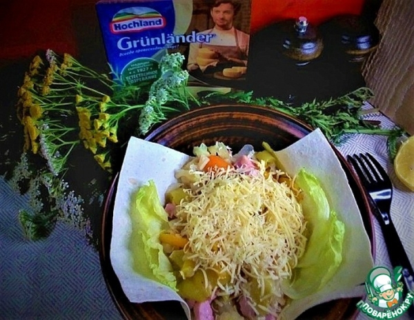 Молодая капуста "по-докторски" с сыром