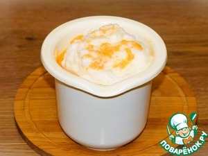 Овощное суфле с сосисками из индейки