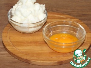 Овощное суфле с сосисками из индейки