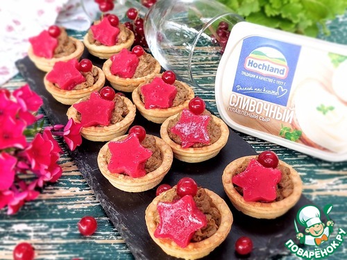 Паштет с плавленым сыром и мармеладом