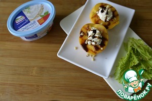 Персики-гриль с творожным сыром