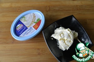 Персики-гриль с творожным сыром