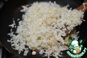 Рис из цветной капусты с сыром