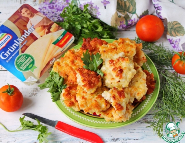 Рубленные котлеты из индейки с сыром