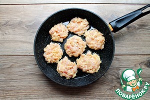 Рубленные котлеты из индейки с сыром