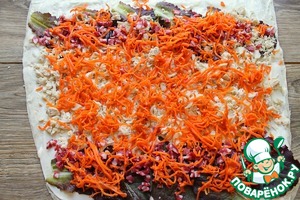 Рулет из лаваша с сыром и курицей Рулет из лаваша с сыром и курицей