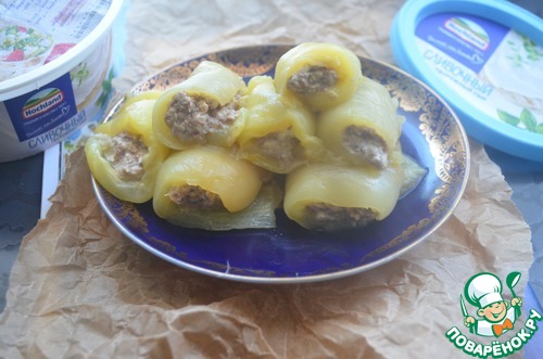 Рулетики из перца с тунцом Рулетики из перца с тунцом