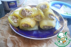 Рулетики из перца с тунцом Рулетики из перца с тунцом