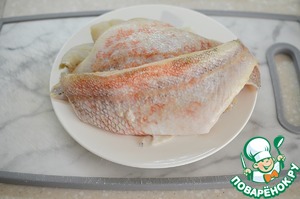 Рыба с сыром под кабачковой чешуей