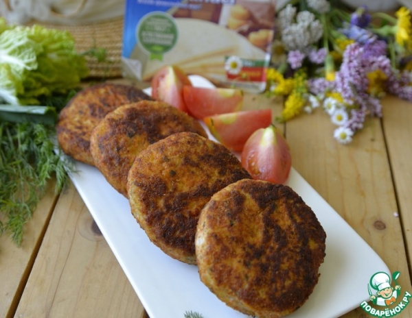 Рыбные биточки с картофелем и сыром Рыбные биточки с картофелем и сыром